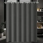 Duschvorhang 100x180 Polyester Antischimmel Dunkelgrau 100 x 180 cm