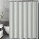 Duschvorhang 200x220cm Polyester Antischimmel Grau 200 x 220 cm