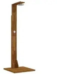 vidaXL Gartendusche 219 cm Massives Akazienholz und Edelstahl Natur