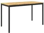 vidaXL Gartenbar-Tisch Wei&szlig; und Schwarz 180 x 88,5 x 105 cm