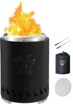 Rauchfreie Tischfeuerstelle 21,8 cm Schwarz mit Zubeh&ouml;r