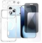 MagSafe H&uuml;lle + 2x Schutzglas + 2x Kameraschutz f&uuml;r Apple iPhone 18 Pro Case...