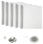 vidaXL Lichtschachtabdeckung mit Clips 5 stk. 70 x 190 cm Aluminium