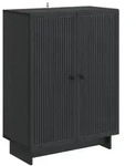 vidaXL Sideboard Schwarz 66 x 34,5 x 90 cm Holzwerkstoff