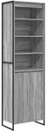 vidaXL Hohe Schr&auml;nke Graues Sonoma 60 x 36 x 200 cm Holzwerkstoff
