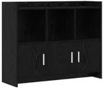vidaXL Sideboard Schwarze Eiche 98,5 x 33 x 80 cm Holzwerkstoff