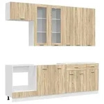 vidaXL K&uuml;cheneinheit LYON 8 pcs Sonoma-Eiche Holzwerkstoff
