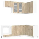 vidaXL K&uuml;cheneinheit LYON 8 pcs Sonoma-Eiche Holzwerkstoff