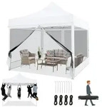 COBIZI Faltpavillon 3x3 Wasserdicht Stabil, Partyzelt Faltbar mit 4...