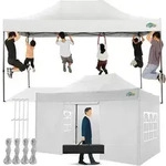 COBIZI Pavillon 3x4,5 Wasserdicht Stabil Winterfest mit 4 Seitenwand,Popup