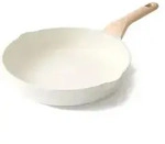 Bratpfanne 28 cm Induktion Keramik Antihaft PFOA Keramik Wei&szlig;-28 cm