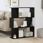 vidaXL B&uuml;cherregal Schwarz Eichen-Optik 80x24x96 cm Holzwerkstoff