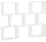 vidaXL Wandregal Wei&szlig; 103 x 17 x 80 cm Holzwerkstoff