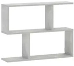 vidaXL Wandregal Betongrau 72 x 17 x 55,5 cm Holzwerkstoff