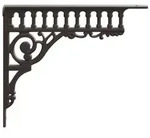 vidaXL Wandregalhalterungen 12 stk. Antikbraun 27,5 x 23 x 4 cm Stahl