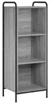 vidaXL B&uuml;cherregal 55,5 x 33 x 174 cm Holzwerkstoff Sonoma-Grau