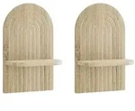 vidaXL Wandregal 2 stk. Sonoma-Eiche 23 x 13,5 x 37,5 cm Holzwerkstoff