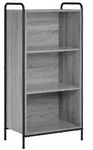 vidaXL B&uuml;cherregal 55,5 x 33 x 174 cm Holzwerkstoff Sonoma-Grau