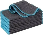 Mikrofasert&uuml;cher Grau Waffeltuch 20x20cm 12er Set - Sp&uuml;llappen