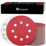 Schleifscheiben 125mm Klett 8 Loch 180 K&ouml;rnung 120 Holz P180