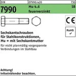 Sechskantschraube DIN 7990 CE Sechskantmutter M30x120 4.6 feuerverz. 1St.