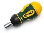 SATA Stubby-Ratschenschraubendreher mit Bit-Magazin, 6-teilig