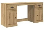 vidaXL Schreibtisch mit Schrank Artisan-Eiche Holzwerkstoff