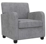 vidaXL Sessel Hellgrau Chenille
