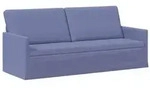 vidaXL 3-Sitzer Sofa Jeans blau 190 x 81 x 82 cm Stoff