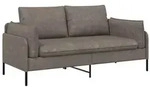 vidaXL 2-Sitzer Sofa Grau 188 x 81 x 89 cm Kunstleder