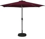 vidaXL Garten Sonnenschirm mit LED-Lichtern 300 x 300 cm Polyester