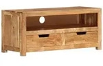 vidaXL TV-Schrank 88x35x40 cm Massivholz Akazie