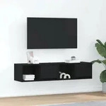 vidaXL TV-Schr&auml;nke 2 Stk. Schwarz Eichen-Optik 60x31x25,5 cm
