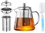 Teekanne Glas mit Siebeinsatz Borosilikatglas Teeservice