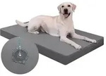 Orthop&auml;disches Hundebett L 111x81x9cm Grau in Lederoptik