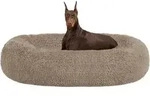 Hundebett Orthop&auml;disches Donut L 120 x B 120 x H 20 cm Kamelbraun