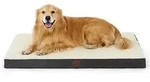 Hundebett orthop&auml;disches gro&szlig; L 112 x B 81 x H 8 cm Grau Beige