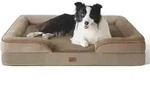 Hundebett Orthop&auml;disches 89x63 L 89 x B 63 x H 17 cm Haselnussbraun