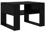 vidaXL Couchtisch Schwarz Eichen-Optik 66 x 53 x 45 cm Holzwerkstoff