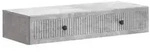 vidaXL Wandmontierter Beistelltisch Betongrau 87,5 x 34,5 x 17 cm