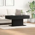 vidaXL Couchtisch Schwarz Eiche 96x50x45 cm Holzwerkstoff