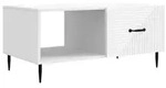 vidaXL Couchtisch Wei&szlig; 90 x 50 x 40 cm Holzwerkstoff