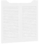 vidaXL Schwingt&uuml;ren 2 pcs Wei&szlig; Massives Kiefernholz