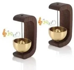 2 St&uuml;ck Ladenbesitzer Glocke f&uuml;r T&uuml;r, Magnetische Holz Windspiel T&uuml;rklingel