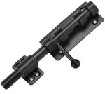 T&uuml;rriegel Edelstahl 160mm Schwarz mit Vorh&auml;ngeschlossloch