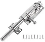 Schieberiegel Edelstahl 20,3 cm abschlie&szlig;bar mit Schrauben
