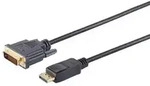 Displayport Stecker 20p / DVI 24+1 Stecker 3m
