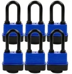 SEPOX&reg; 6er-Pack Vorh&auml;ngeschloss Au&szlig;en 44mm gleichschlie&szlig;end blau