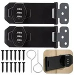 2x &Uuml;berfalle mit 3-stelligem Zahlenschloss Schwarz