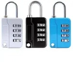 3er Set 4-stelliges Zahlenschloss Zinklegierung robust und langlebig 3 Farben